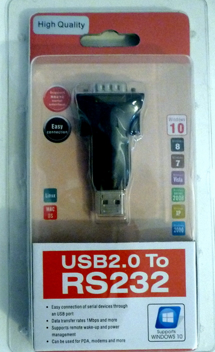 USB-RS232 blistr